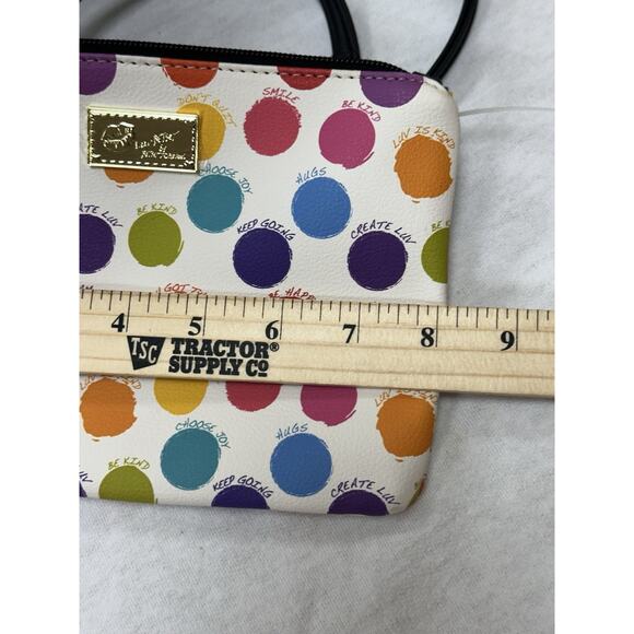 NWOT BETSEY JOHNSON Polka Dot Weekender W/Small Purse Travel Luggage Duffel - Picture 11 of 13